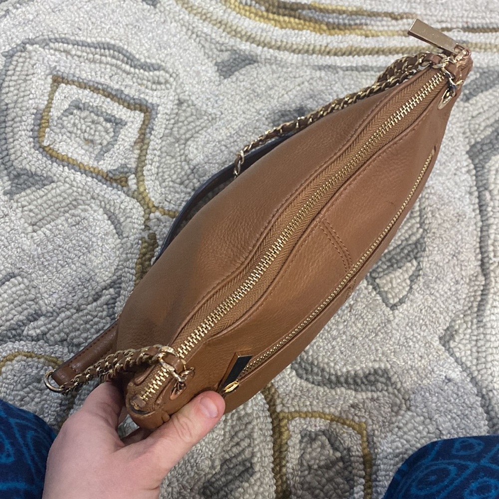 π Vince camuto tan dark rum leather medium shoulder bag π - Picture 12 of 17